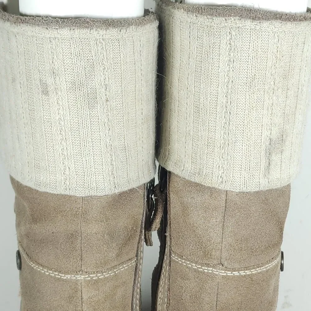 The North Face Women's Snowtropolis US6,5 Brown Suede Insulated Lace Up Boots